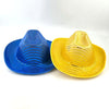 Unisex LED Light Up Cowboy Hat Glow In The Dark Western Hat For Halloween, Christmas Parties 1pc
