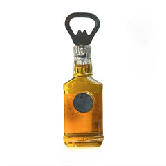Whiskey Bottle Bottle Opener – Fun Fridge Magnet Opener for Beer, Wine & Soda Bottles 1pc
