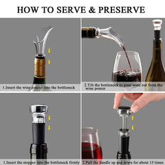Wine Pourer Portable Decanter Aerator Wine Stopper Tool For Parties And Bars 1 pc
