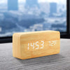 Wooden Digital Clock Temperature Date Display Clock 1 pc