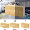 Wooden Digital Clock Temperature Date Display Clock 1 pc