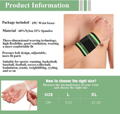 Wrist Braces with Adjustable Compression Strap for Men & Women | Wrist Support Wraps for Workout, Weight Lifting, Gym, Tennis & Basketball Multicolor (Pair)
