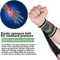 Wrist Braces with Adjustable Compression Strap for Men & Women | Wrist Support Wraps for Workout, Weight Lifting, Gym, Tennis & Basketball Multicolor (Pair)