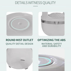 Anti Gravity Humidifier – Ultrasonic Cool Mist Humidifier with Anti-Gravity Water Drop Effect, LED Ambient Light & Auto Shut-Off | Portable Air Humidifier for Bedroom & Office White 1pc