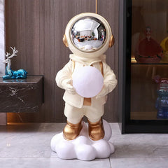 Astronaut Moon Night Lamp – Creative LED Desk Lamp with Astronaut Figurine & Moon Light | Bedside Table Lamp for Bedroom Decor, Kids Room & Home Decoration Multicolor 1pc