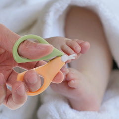 Baby Nail Clipper & Safety Scissors Set – Infant Nail Cutter with Rounded Circular Blade for Safe Newborn Nail Care | Baby Grooming Tool for Toddlers & Kids Multicolor 1pc