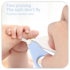Baby Nail Clipper & Safety Scissors Set – Infant Nail Cutter with Rounded Circular Blade for Safe Newborn Nail Care | Baby Grooming Tool for Toddlers & Kids Multicolor 1pc