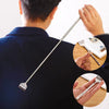 Stainless Steel Telescopic Back Scratcher Pen-Style | Portable Handheld Body Itch Relief & Massager Tool Silver 1pc