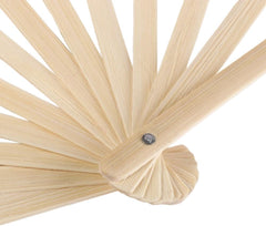 Floral Bamboo Hand Fan – Foldable Japanese Silk Handheld Fan for Summer, Parties, Weddings & Home Décor Random 1pc