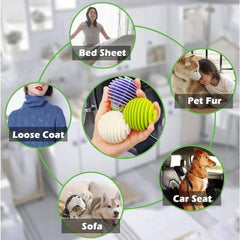 Reusable Laundry Washer Balls for Washing Machine & Dryer | Anti-Entanglement, Anti-Static Silicone Agitator Balls 4 pcs set