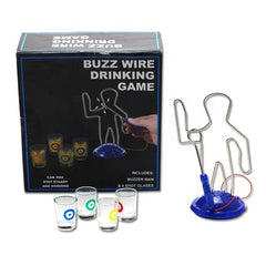 Buzz Wire Drinking Game – Adult Skill Challenge with Shot Glasses, Fun Tabletop Party Game for Bachelor, Hen Nights & All Occasions 1pc