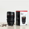 Camera Lens Mug – Steel Insulated Coffee & Tea Travel Mug with Leak-Proof Lid, Unique Photography Gift 1pc