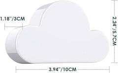 Cloud Shape Magnetic Key Holder for Wall | Strong Magnet Key Holder for Multiple Keys, Home & Office Decor 1 pc white