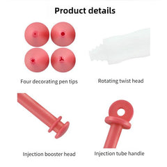 Fondant Gel Cream Decorating Pen Cake Icing Writing Tool – Food Grade Chocolate Pastry Pen for DIY Baking, Cookies, Cupcakes & Cake Decoration Multicolor 1pc