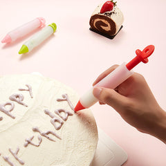 Fondant Gel Cream Decorating Pen Cake Icing Writing Tool – Food Grade Chocolate Pastry Pen for DIY Baking, Cookies, Cupcakes & Cake Decoration Multicolor 1pc