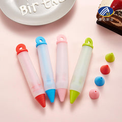 Fondant Gel Cream Decorating Pen Cake Icing Writing Tool – Food Grade Chocolate Pastry Pen for DIY Baking, Cookies, Cupcakes & Cake Decoration Multicolor 1pc