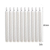 LED Curved Taper Candles – Flameless Smokeless Decorative Curve Candles for Home Décor, Valentine, Candlelight Dinner, Bedroom & Events Yellow Pack of 6