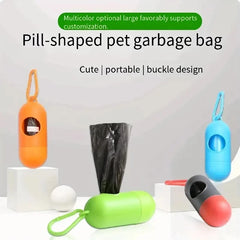 Disposable Diaper Bag Dispenser with Leak-Proof Unscented Waste Bags – Portable Trash Bag Holder for Baby Diapers, Car, Home, Kitchen, Bathroom, Office & Pet Waste Multicolor  4 Roll + Dispenser