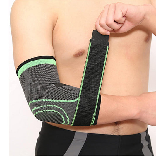 Elbow Brace with Adjustable Strap – Compression Elbow Support Sleeve for Gym, Tennis Elbow Pain Relief, Joint Support for Lifting, Workout & Daily Use (Men & Women) Multicolor 1 Pair