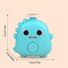 Electric Baby Nail Trimmer Kit – Quiet Baby Nail File & Nail Clipper with 3 Safe Grinding Heads | Ergonomic Cartoon Design for Newborn, Infant & Toddler Fingernail Care Random 1pc