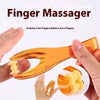 Acupressure Dual Roller Finger Massager Stick | Plastic Manual Hand & Finger Massage Tool for Stress Relief & Blood Circulation Orange 1