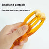 Acupressure Dual Roller Finger Massager Stick | Plastic Manual Hand & Finger Massage Tool for Stress Relief & Blood Circulation Orange 1