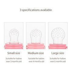 Baby Fruit Feeder & Silicone Food Nibbler – BPA Free Fresh Food Pacifier for Fruits, Vegetables & Teething Relief | Safe Self-Feeding Teether for Infants & Toddlers multicolor 1pc