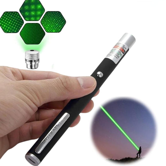 Ultra-Powerful Green Laser Pointer Pen – 1000 FT Range with Adjustable Cap, Adjustable Focus, Extra Disco Light Effect for Presentations & Professional Use 1pc
