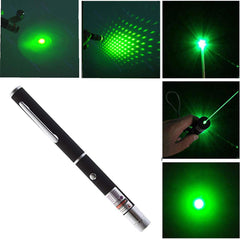 Ultra-Powerful Green Laser Pointer Pen – 1000 FT Range with Adjustable Cap, Adjustable Focus, Extra Disco Light Effect for Presentations & Professional Use 1pc