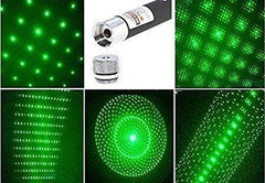 Ultra-Powerful Green Laser Pointer Pen – 1000 FT Range with Adjustable Cap, Adjustable Focus, Extra Disco Light Effect for Presentations & Professional Use 1pc