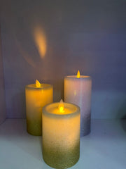 Flameless LED Candle Tea Light – Decorative Battery Operated Candle for Wedding, Home Décor, Parties & Gifting Beige Pack of 3
