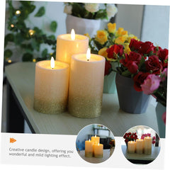 Flameless LED Candle Tea Light – Decorative Battery Operated Candle for Wedding, Home Décor, Parties & Gifting Beige Pack of 3