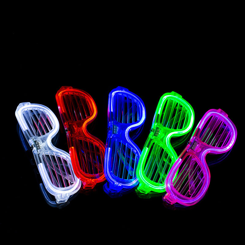 LED Party Glasses – Flashing Light Up Sunglasses for Night Club, Concerts, Festivals, Holidays & Rave Parties 1pc Random