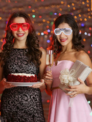 LED Party Glasses – Flashing Light Up Sunglasses for Night Club, Concerts, Festivals, Holidays & Rave Parties 1pc Random