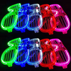 LED Party Glasses – Flashing Light Up Sunglasses for Night Club, Concerts, Festivals, Holidays & Rave Parties 1pc Random