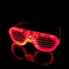 LED Party Glasses – Flashing Light Up Sunglasses for Night Club, Concerts, Festivals, Holidays & Rave Parties 1pc Random