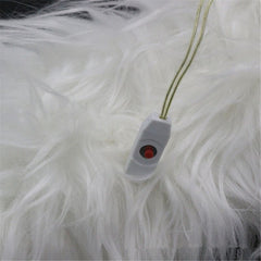 LED Light Up Scarf – Glow Flashing Fur Scarf for Rave, Party, Festival, Burning Man & Costume Outfit 1pc Random