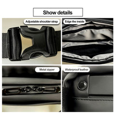 LED Sling Bag with App Control | Smart LED Crossbody Chest Bag | Waterproof Anime Display Fanny Pack for Men | Festival, Party & Gift Use Black 1pc