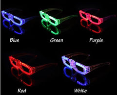 LED Light Up Sunglasses for Parties, Raves & Festivals | Luminous Neon Glasses for Kids & Adults | Birthday, Carnival & Costume Party Accessories 1pc Random