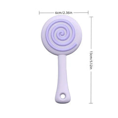 Lollipop Shaped Baby Teether – BPA Free Silicone Teething Toy for Infants & Babies | Soft Organic Teether for Gum Relief & Sensory Development  Pack of 4, Multicolor