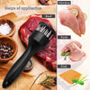 Stainless Steel Meat Tenderizer Tool with 21 Sharp Needles | Heavy-Duty Meat Tenderizer for Chicken, Beef, Steak & Pork 1pc Black