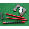 Executive Mini Golf Game – Wooden Desktop Golf Set with Travel Case for Office & Home Brown 1pc