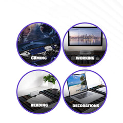 Mousepad Shortcuts Large Extended Desk Mat – Anti-Slip Keyboard & Computer Mat with PS, AI, CDR, PR, Word, Excel, PPT Shortcut Keys Black 1pc