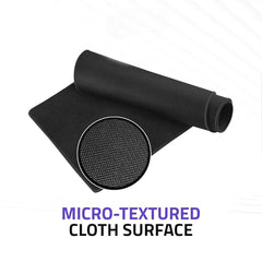 Mousepad Shortcuts Large Extended Desk Mat – Anti-Slip Keyboard & Computer Mat with PS, AI, CDR, PR, Word, Excel, PPT Shortcut Keys Black 1pc