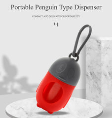Penguin Disposable Bag Holder – Baby Diaper Disposal Bags with Portable Dispenser | Dog Poop Waste Bag Holder for Diapers, Pet Waste & Kids Potty Cleanup Random 1pc