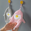 Penguin Hand Towel, Cartoon Animal Hand Towel for Bathroom & Kitchen, Soft Absorbent Hanging Hand Towel 2pcs Random color