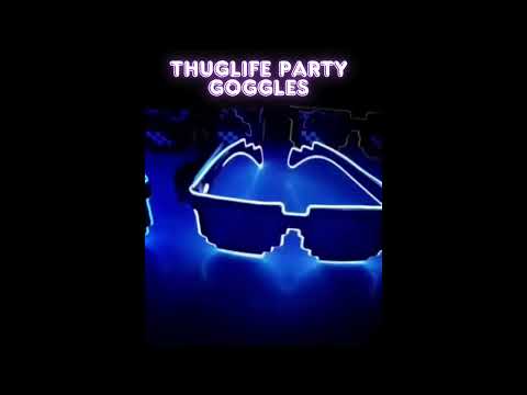 Thug Life LED Party Glasses – Wireless Light Up Goggles for Ultimate Glow Fun!
