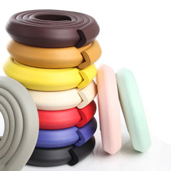 L Shape Rubber Corner Protector – Baby Safety Edge Guard for Tables, Furniture & Sharp Corners | Soft Impact-Absorbing Child Proof Protection Strip 2M Multicolor 1pc