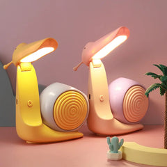 Snail Night Lamp with Pen Holder – Cute LED Desk Lamp for Kids | Snail Pen Holder Table Light, Adjustable Study Lamp & Night Light for Children’s Room Multicolor 1pc