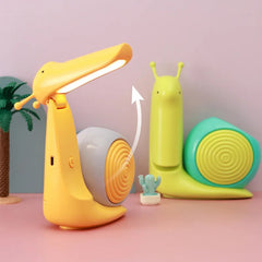 Snail Night Lamp with Pen Holder – Cute LED Desk Lamp for Kids | Snail Pen Holder Table Light, Adjustable Study Lamp & Night Light for Children’s Room Multicolor 1pc